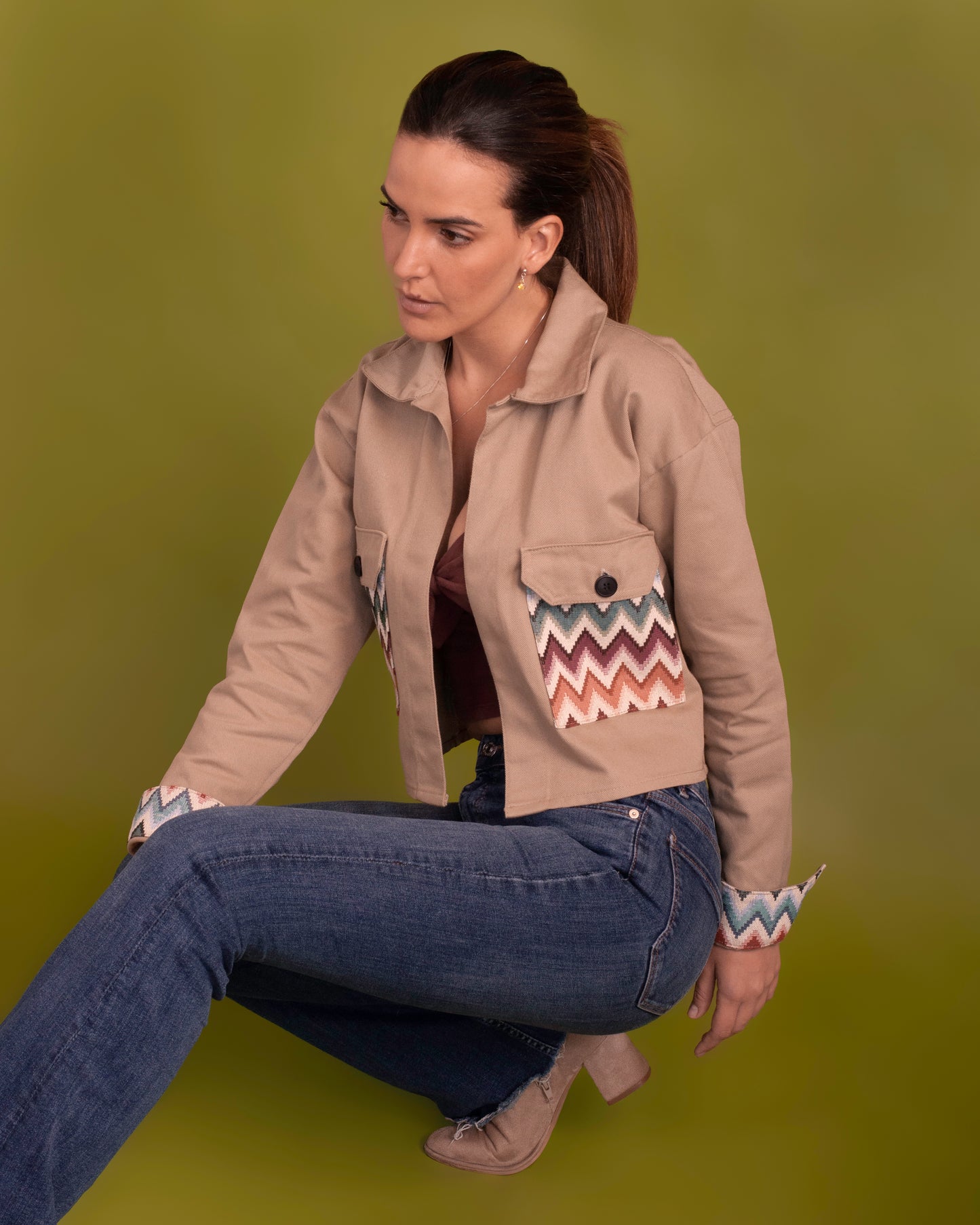 Chaqueta Ísola beige